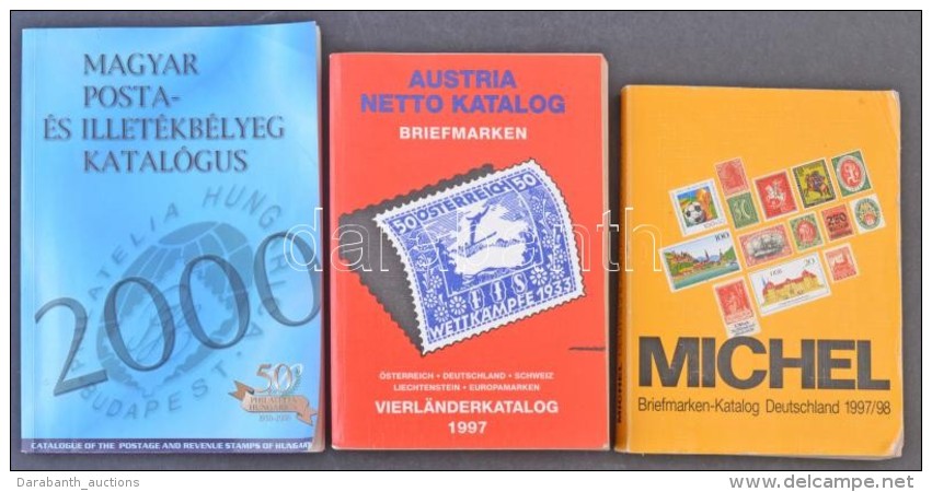 Michel Briefmarken-Katalog Deutschland 1997/98 + Austria Netto Katalog 1997 + Magyar Posta- &eacute;s... - Altri & Non Classificati