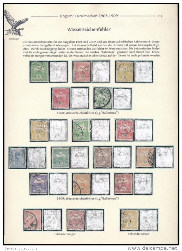 O 1908-1909 18 Db V&iacute;zjelhib&aacute;s Turul B&eacute;lyegki&aacute;ll&iacute;t&aacute;si Lapon - Altri & Non Classificati