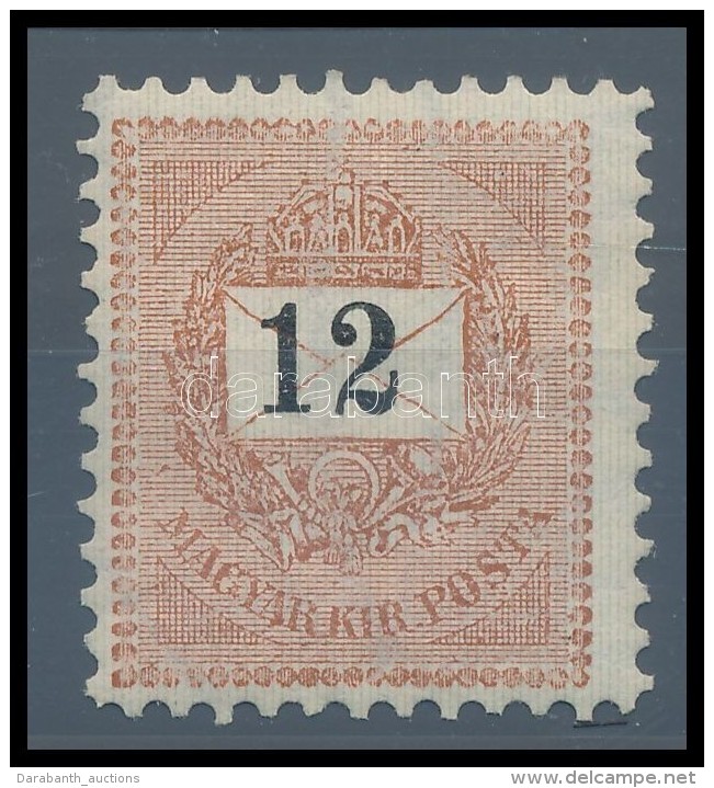 * 1898 12kr Garant&aacute;ltan Eredeti 11 1/2-es Fogaz&aacute;ssal (80.000) Rendk&iacute;v&uuml;l Ritka RRR! - Altri & Non Classificati