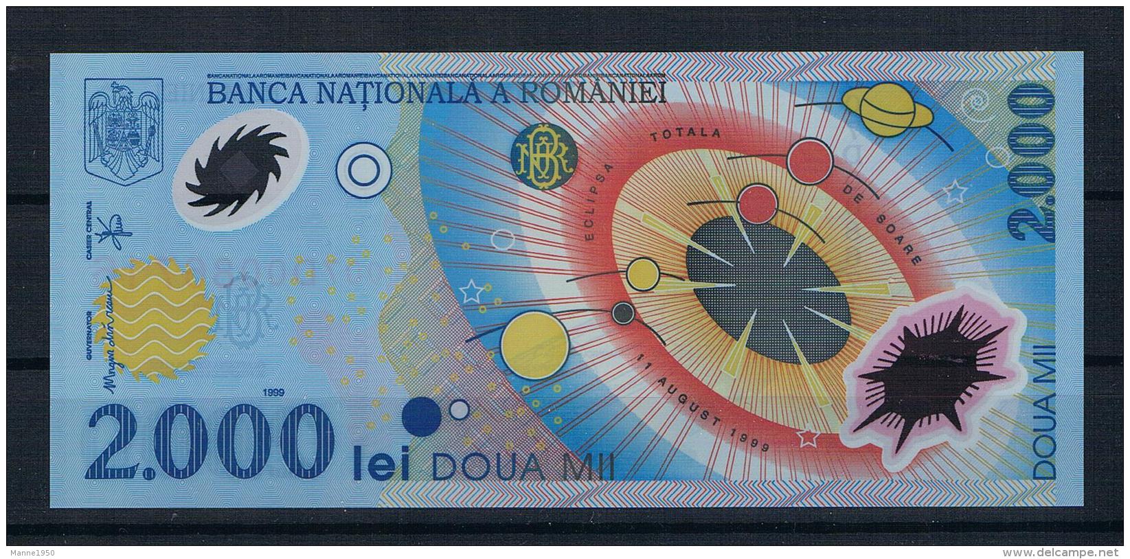 Rumänien 1999 Banknote 2000 Lei Sonnenfinsternis - Rumänien