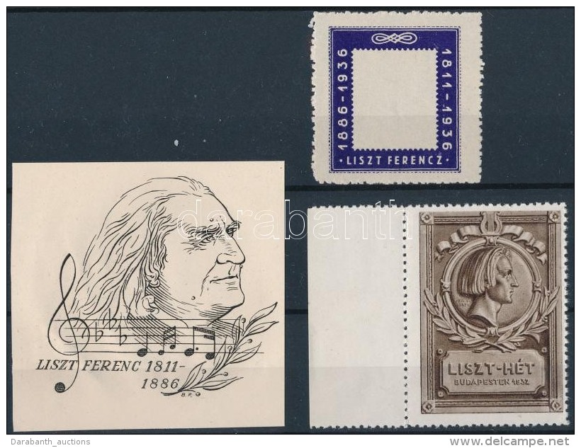 1932-1936 Liszt Ferenc 3 Db Klf Lev&eacute;lz&aacute;r&oacute; - Non Classificati