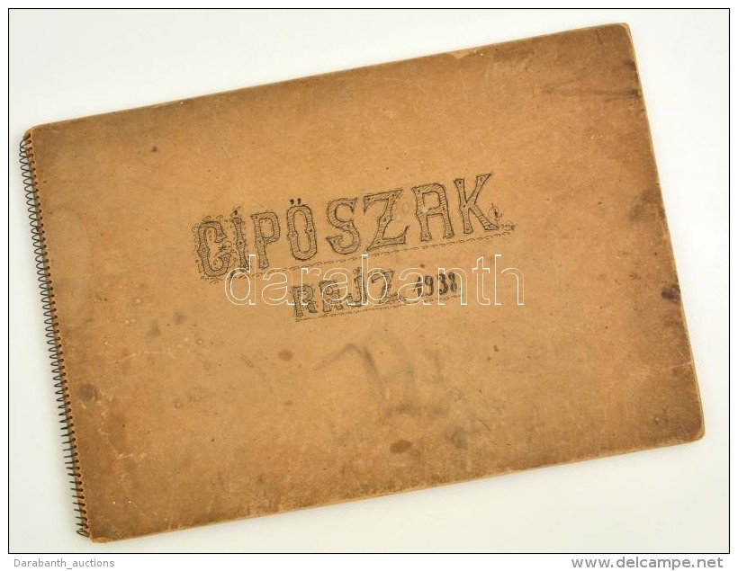 1938 CipÅ‘szakrajzok (v&aacute;zlatf&uuml;zetben), Kb 60 Db Tus Rajzzal, 29&times;42 Cm (50&times;) - Non Classificati