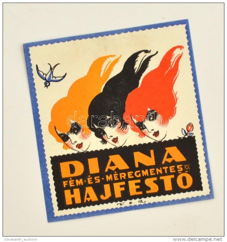 Cca 1915 A Diana F&eacute;m- &eacute;s M&eacute;regmentes HajfestÅ‘ Kozma Lajos IparmÅ±v&eacute;sz &aacute;ltal... - Pubblicitari