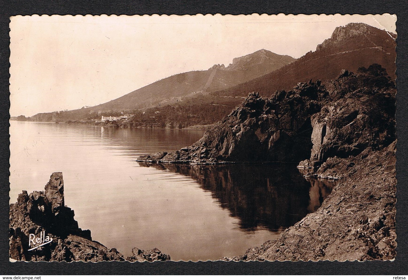 OUDE POSTKAART LA COTE D'AZUR  ROUTE DE LA CORNICHE D'OR  1953 - Multi-vues, Vues Panoramiques