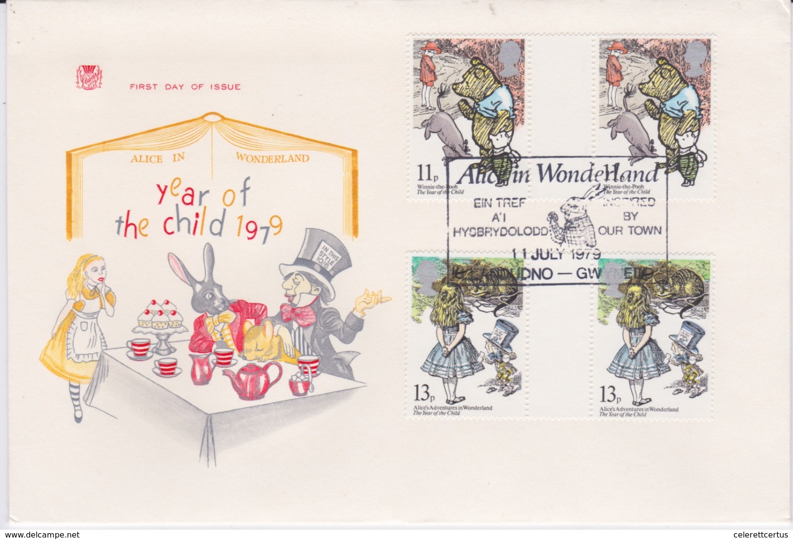 Great Britain-1979 International Year Of The Child Gutter First Day Cover - 1971-1980 Decimal Issues