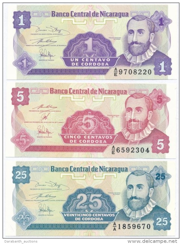 Nicaragua 1991. 1c + 5c + 25c T:I
Nicaragua 1991. 1 Centavo + 5 Centavos + 25 Centavos C:UNC
Krause 167;168;170 - Non Classificati