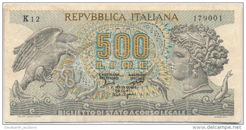 Olaszorsz&aacute;g 1966. 500L T:III
Italy 1966. 500 Lire C:F
Krause 93 - Non Classificati