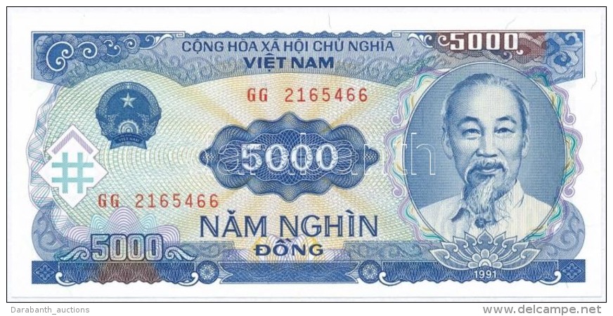 Vietnam 1991. 5000D T:I 
Vietnam 1991. 5000 Dong C:UNC - Non Classificati