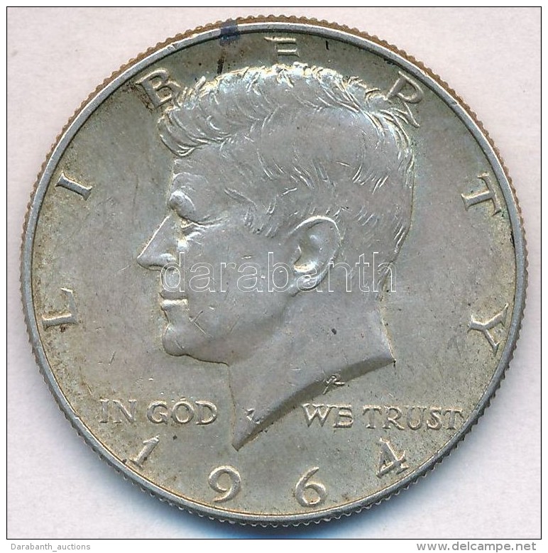 Amerikai Egyes&uuml;lt &Aacute;llamok 1964. 1/2$ Ag 'Kennedy' T:2 Patina 
USA 1964. 1/2 Dollar Ag 'Kennedy' C:XF... - Non Classificati