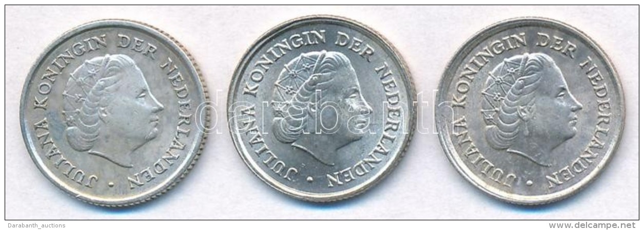 Holland Antill&aacute;k 1963-1970. 1/10G Ag 'Julianna' (3xklf) T:1-
Netherlands Antilles 1963-1970. 1/10 Gulden Ag... - Non Classificati