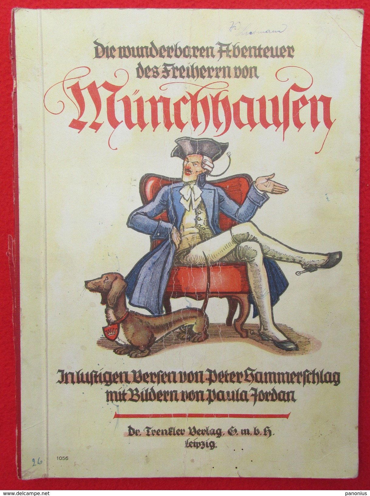 BARON VON MUNCHHAUSEN - Picture Book / Bilderbuch, Edition: Trenkler, Leipzig, Germany, Cca 1930. - Livres D'images