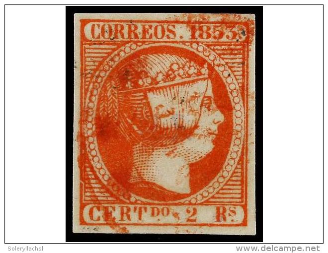 &deg; ESPA&Ntilde;A. Ed.19. 2 Reales Bermell&oacute;n, Mat. FECHADOR En Rojo. FALSO SPERATI,... - Andere & Zonder Classificatie