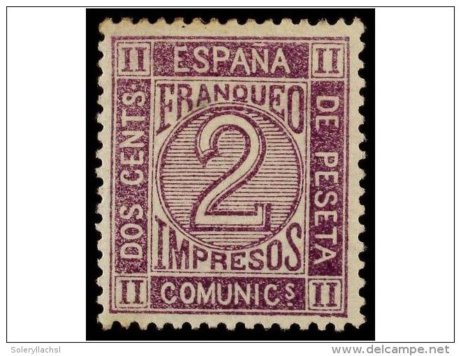 * ESPA&Ntilde;A. Ed.116. 2 Cts. Lila. PIEZA DE LUJO. - Other & Unclassified