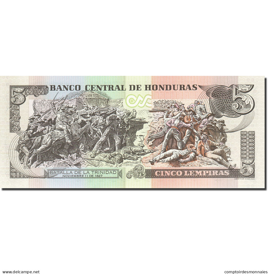 Billet, Honduras, 5 Lempiras, 2004-2006, 2008-04-17, KM:91b, NEUF - Honduras