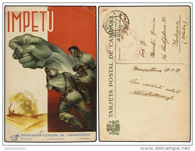 ESPA&Ntilde;A GUERRA CIVIL. 1939 (21-3). Tarjeta Postal De Campa&ntilde;a &acute;IMPETU&acute; Editada Por... - Autres & Non Classés