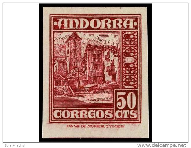 ** COLONIAS ESPA&Ntilde;OLAS: ANDORRA. Ed.51ecas. 50 Cts. Lila ERROR DE COLOR. Rar&iacute;simo,... - Autres & Non Classés