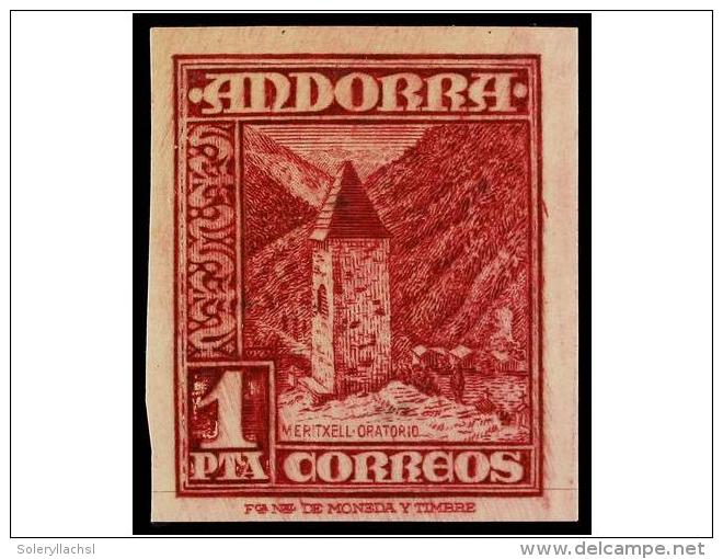 ** COLONIAS ESPA&Ntilde;OLAS: ANDORRA. Ed.54ecs. 1 Pta. Lila Rosa ERROR DE COLOR. MAGN&Iacute;FICO Y... - Autres & Non Classés