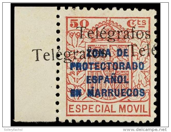 ** COLONIAS ESPA&Ntilde;OLAS: MARRUECOS. Ed.T-41Ghh. 50 Cts. Rosa. Habilitaci&oacute;n DOBLE. Cat.... - Other & Unclassified