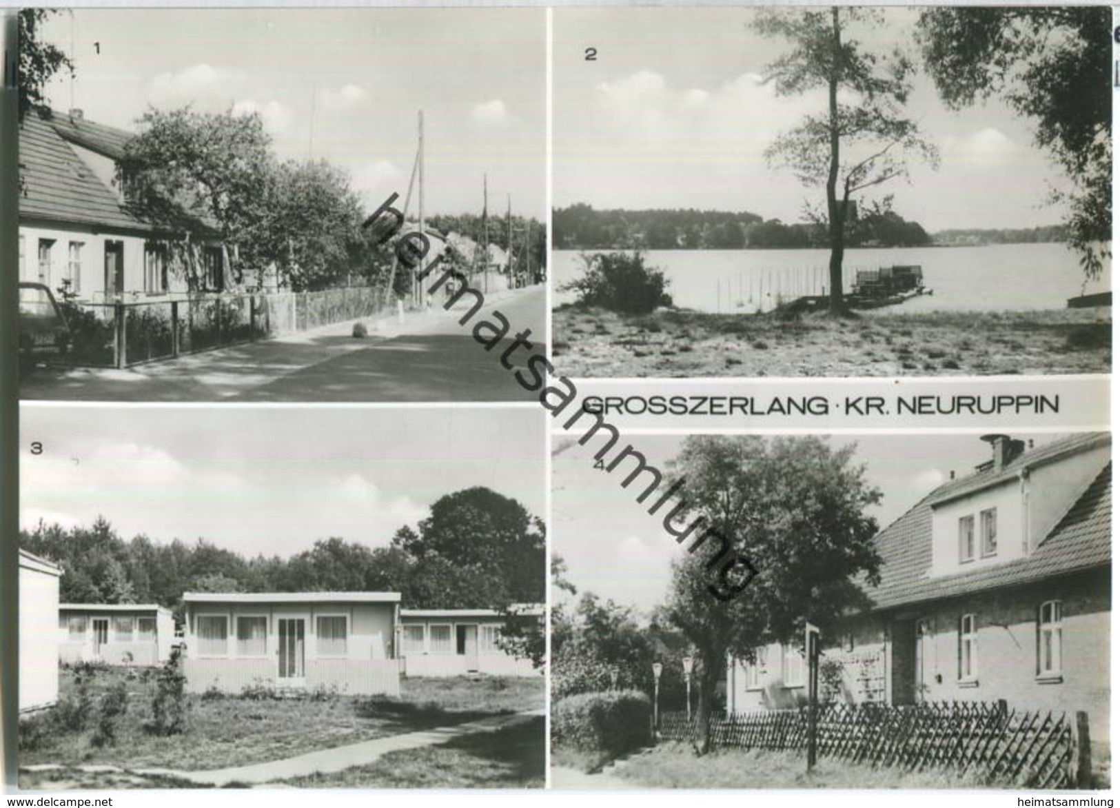 Großzerlang - Kolonie - Foto-Ansichtskarte - Rheinsberg