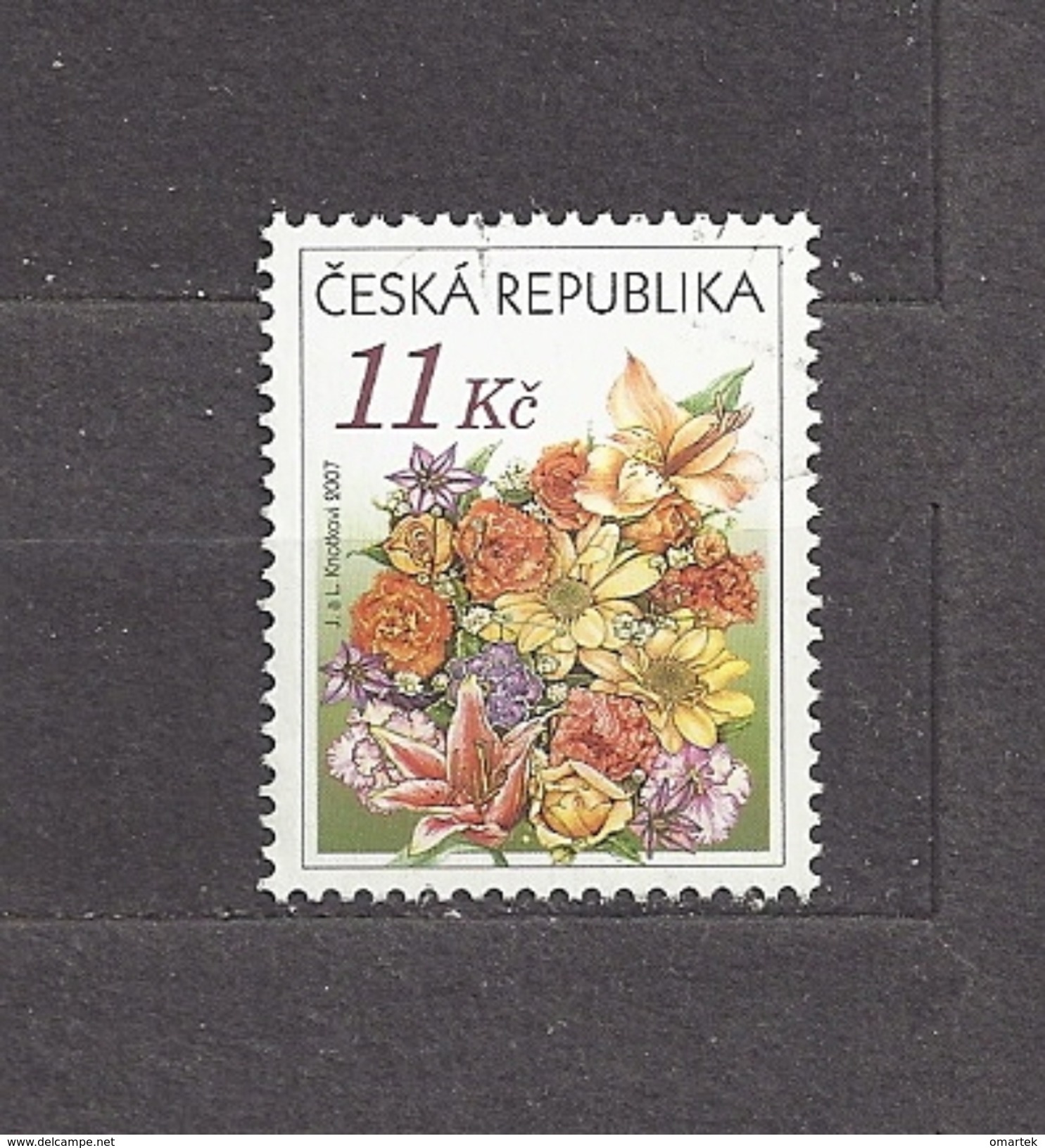 Czech Republic Tschechische Republik 2007 ⊙ Mi 510 Sc 3340 Flowers  Congratulation Bouquet. Day Of Issue:  26.3.2007. - Gebruikt