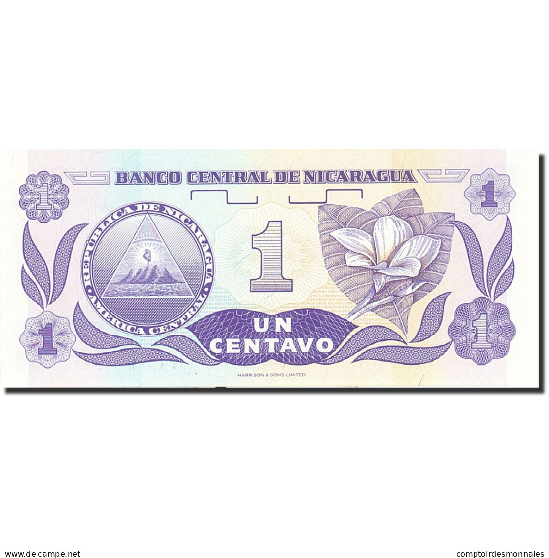 Billet, Nicaragua, 1 Centavo, 1991-1992, Undated (1991), KM:167, NEUF - Nicaragua