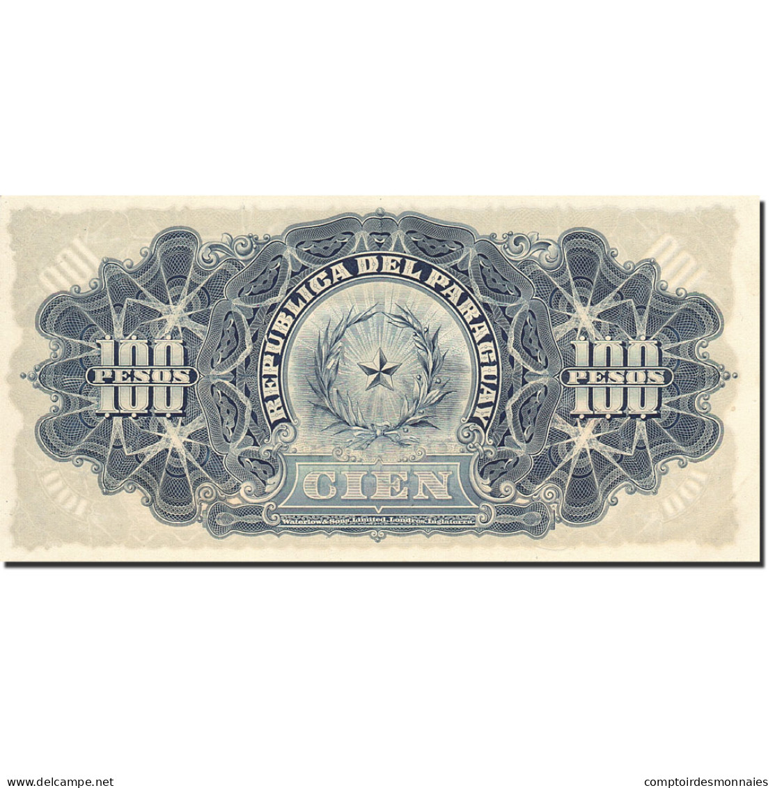 Billet, Paraguay, 100 Pesos, 1907, 1907-12-26, KM:122a, SPL - Paraguay