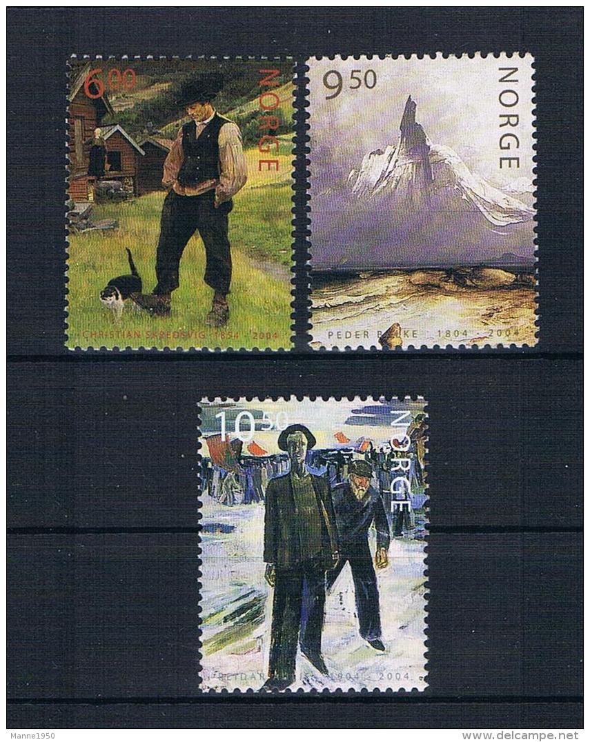 Norwegen 2004 Gemälde Mi.Nr. 1493/95 Kpl. Satz ** - Unused Stamps