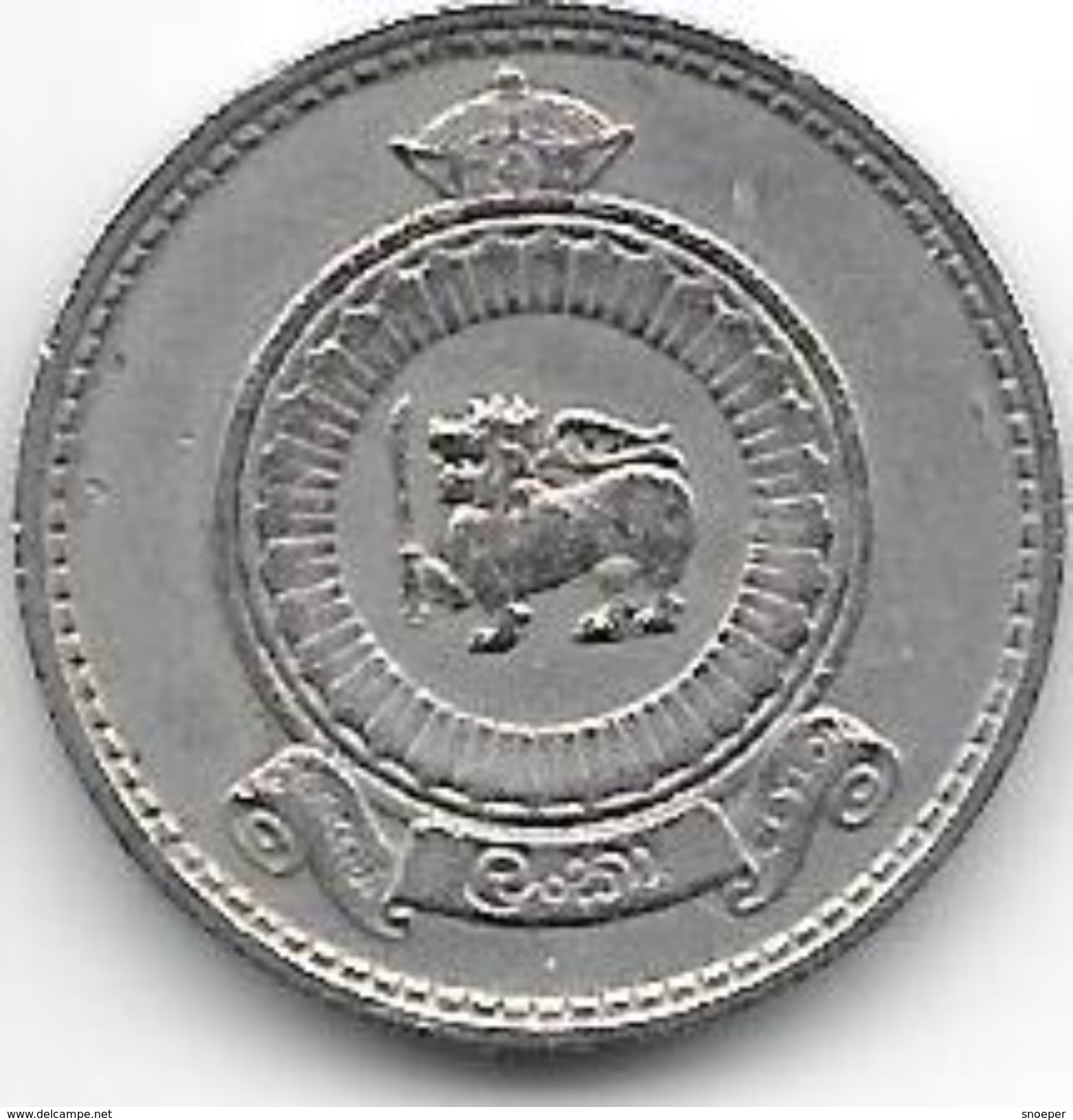 Ceylon 25 Cents 1971  Km  131  Xf - Sri Lanka