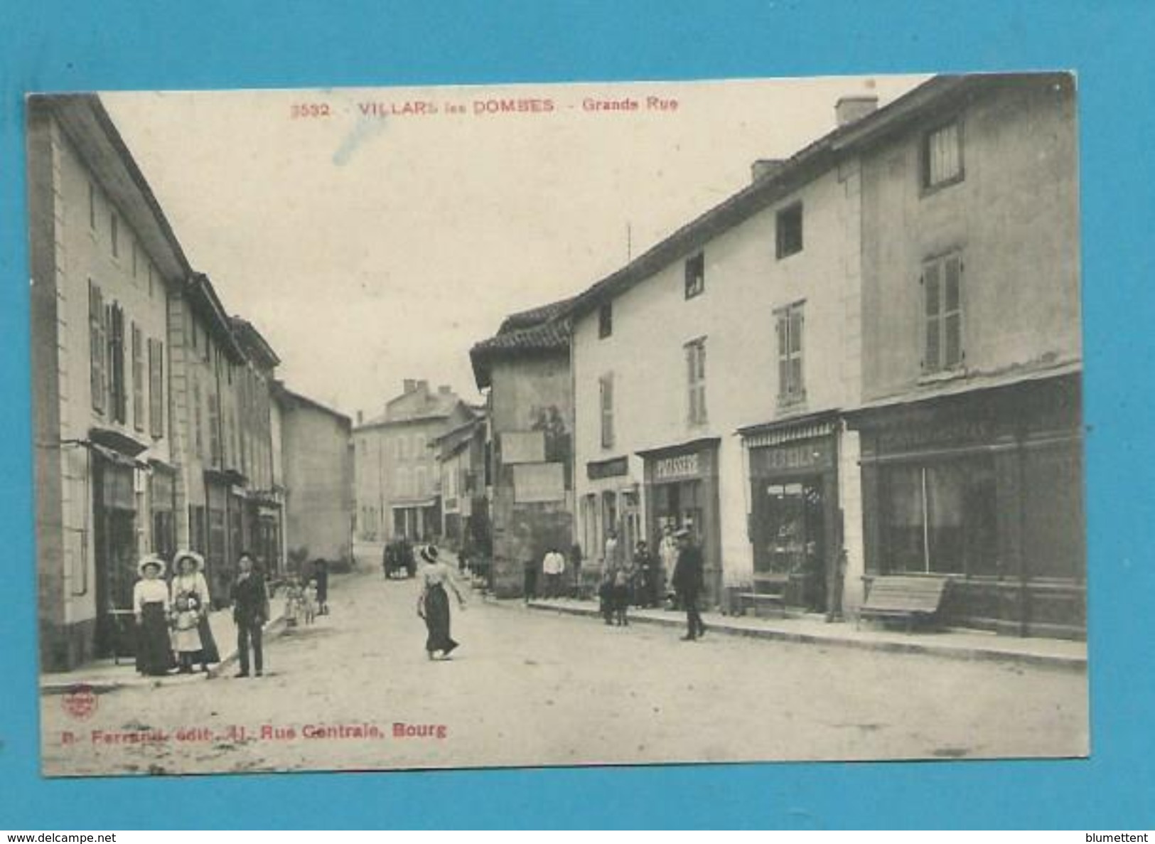 CPA 3532 - Commerces Grande Rue VILLARS LES DOMBES 01 - Villars-les-Dombes