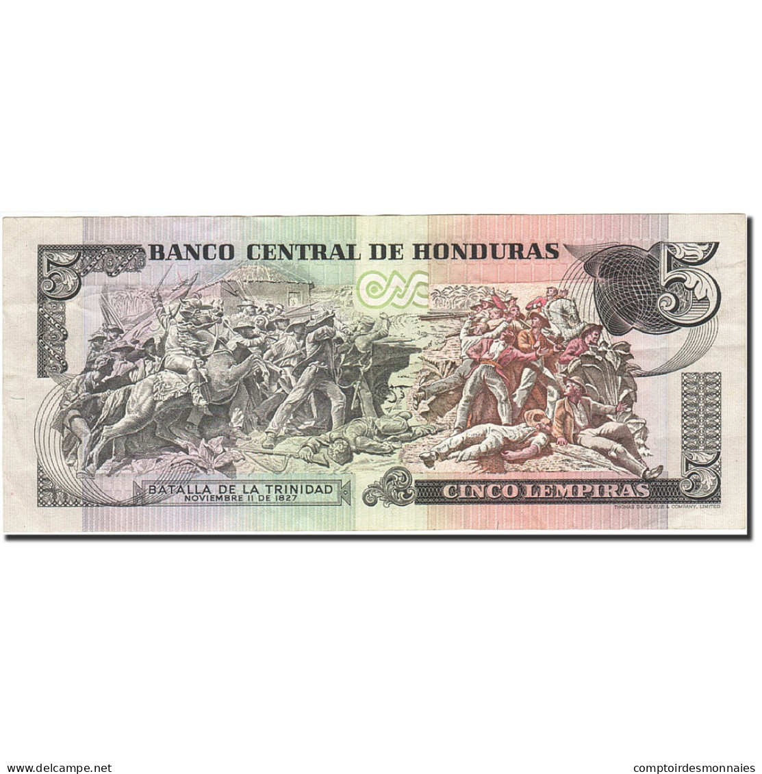 Billet, Honduras, 5 Lempiras, 1975-1978, 1978-10-04, KM:63a, TTB - Honduras