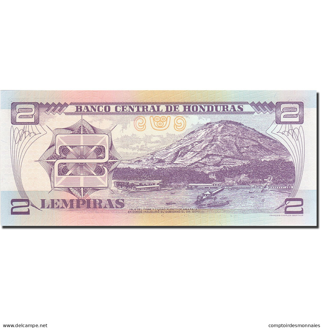 Billet, Honduras, 2 Lempiras, 1996-1998, 2004-08-26, KM:80Ae, NEUF - Honduras