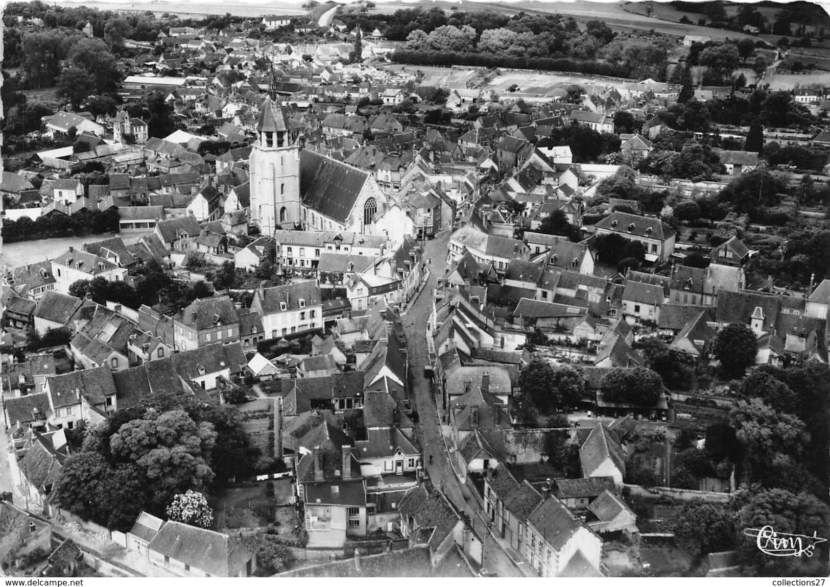 28-ILLIERS- VUE  AERIENNE - Illiers-Combray
