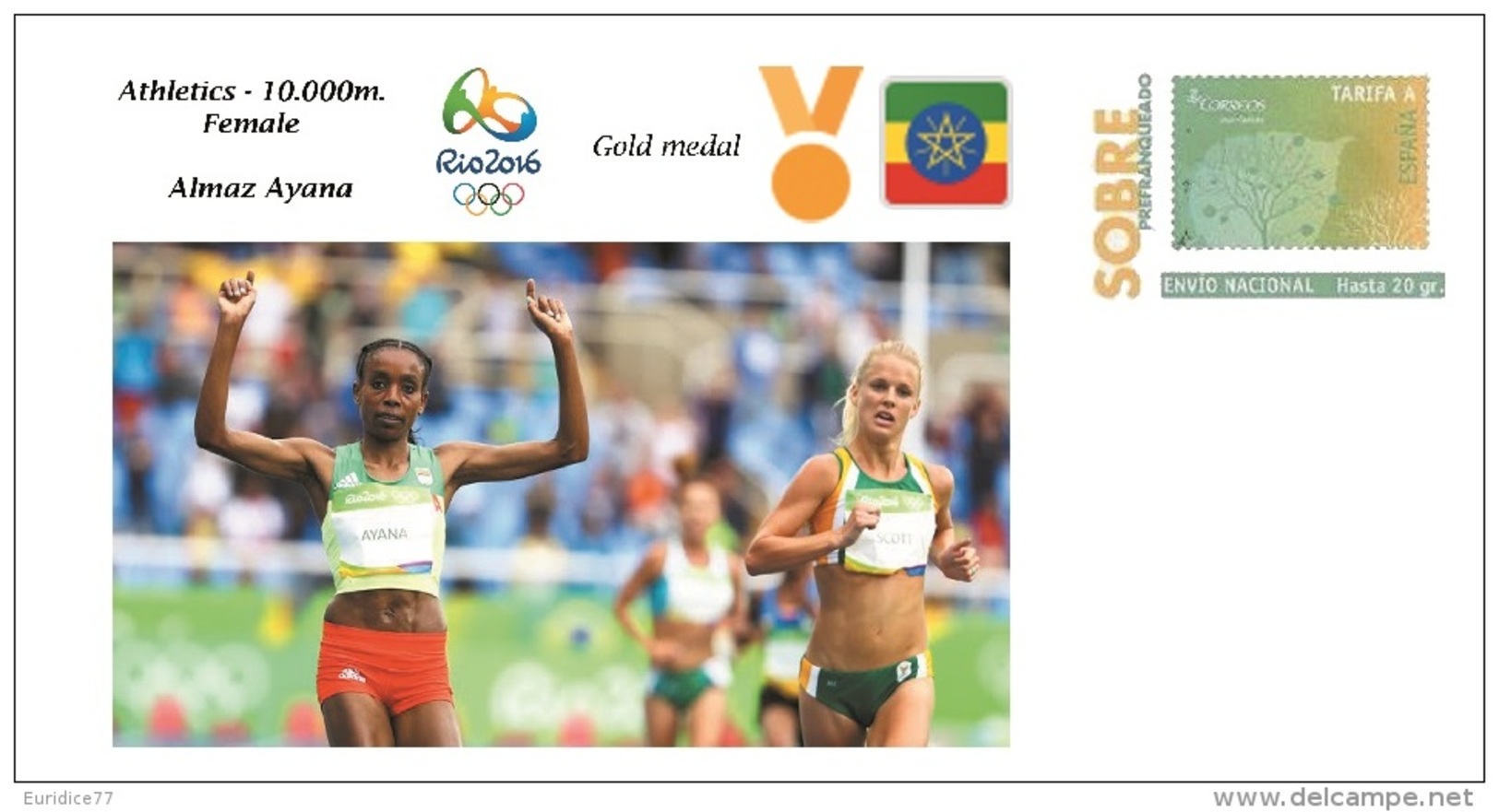 Spain 2016 - Olympic Games Rio 2016 - Gold Medal 10.000m Female Ethiopia Cover - Otros & Sin Clasificación