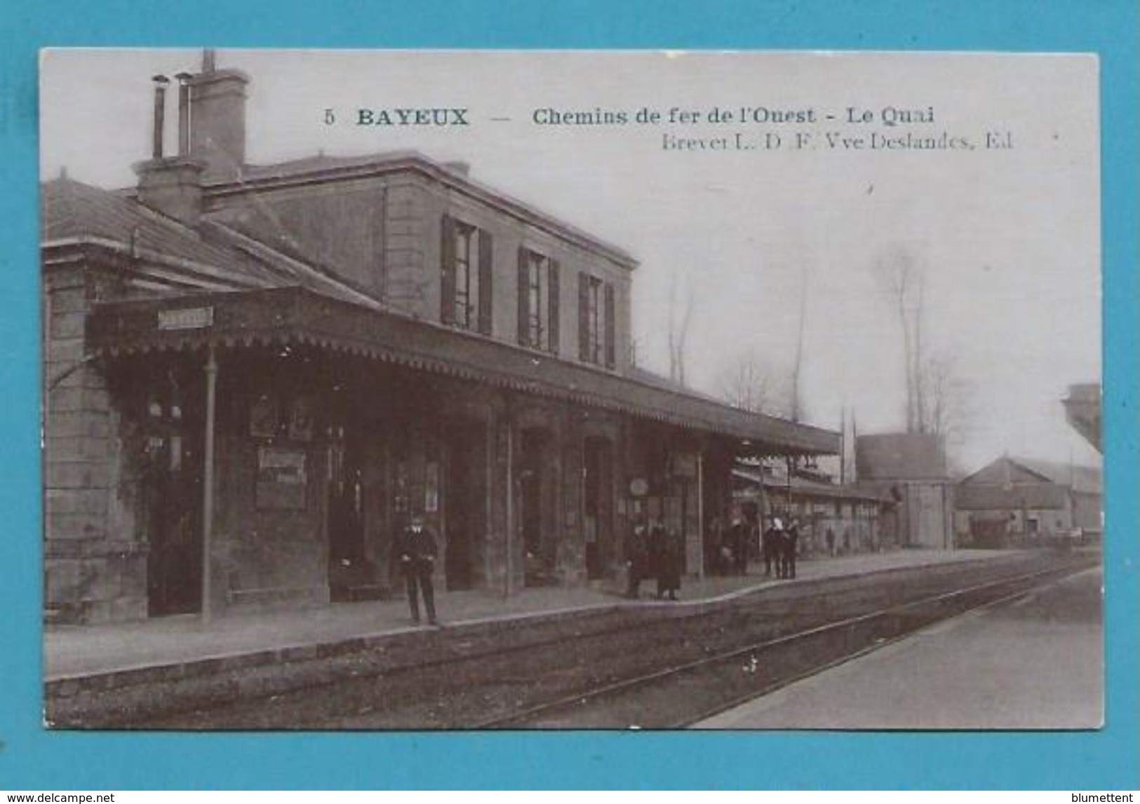 CPA 5 - Chemin De Fer Train La Gare De BAYEUX 14 - Bayeux