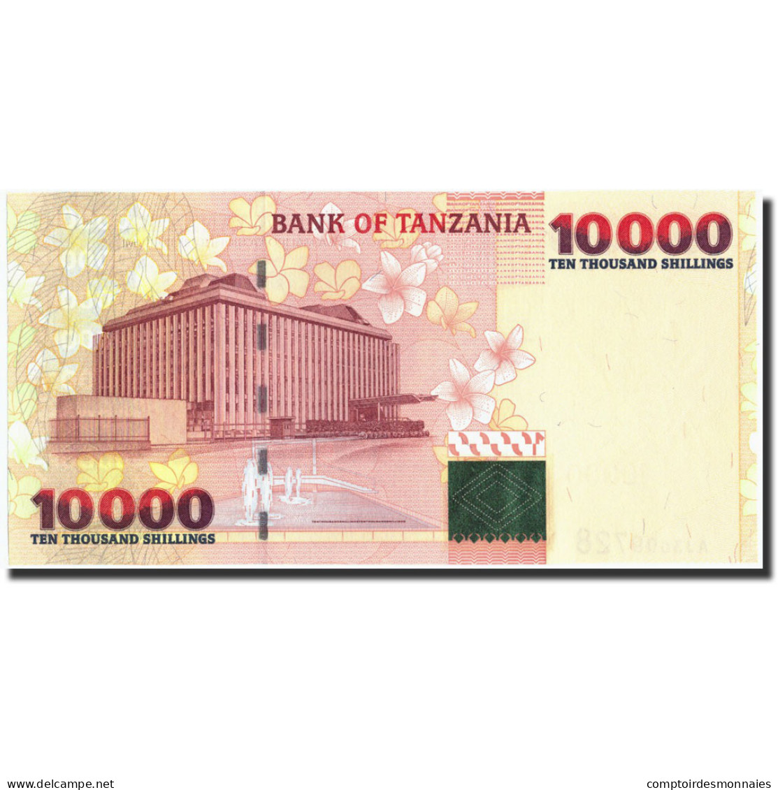 Billet, Tanzania, 10,000 Shilingi, Undated (2003), Undated, KM:39, NEUF - Tanzanie