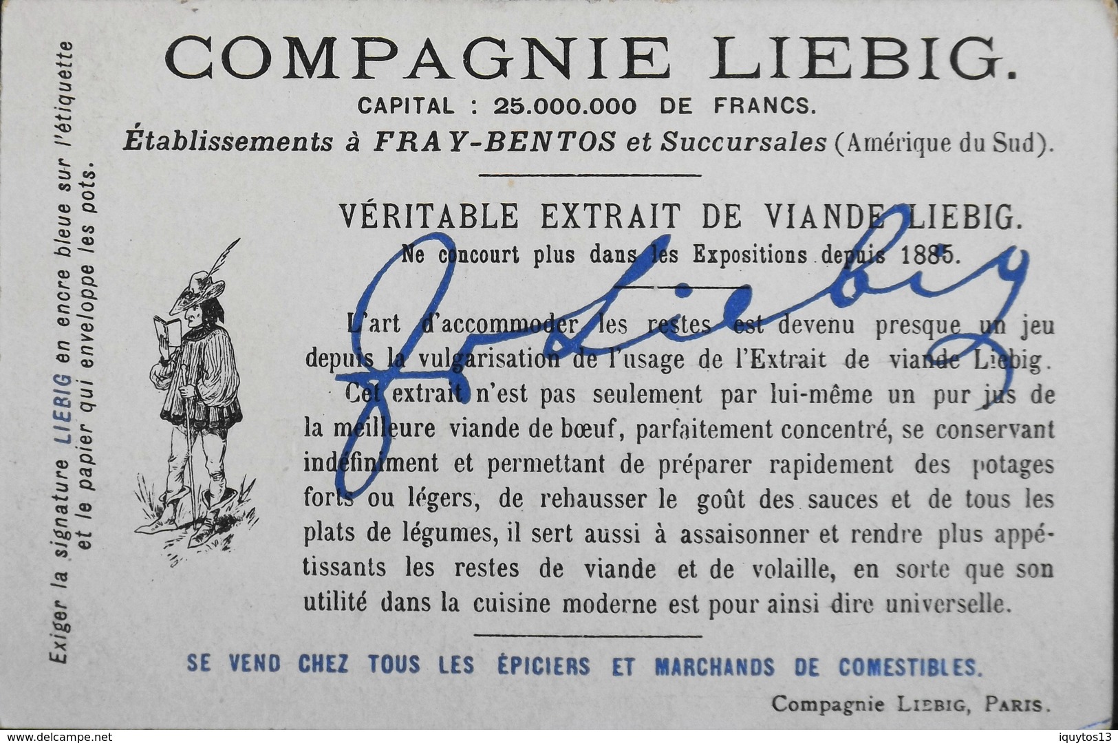 EXTRAIT De VIANDE LIEBIG - CHROMO. - Louis XIII - N°6 Arrestation De Cinq-Mars - En TBE - Liebig