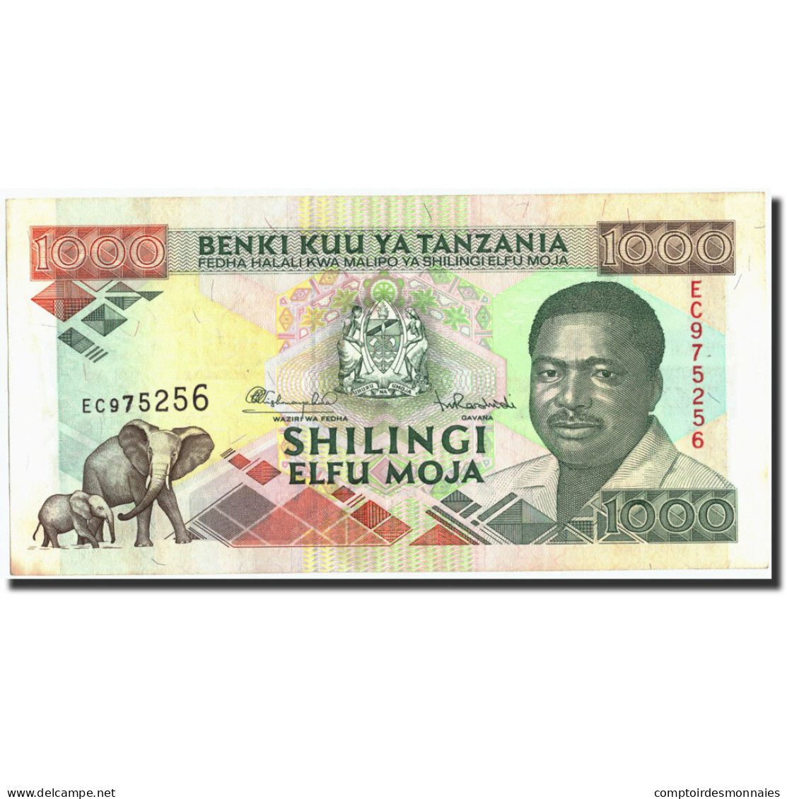 Billet, Tanzania, 1000 Shilingi, Undated (1993), Undated, KM:27A, SUP - Tansania