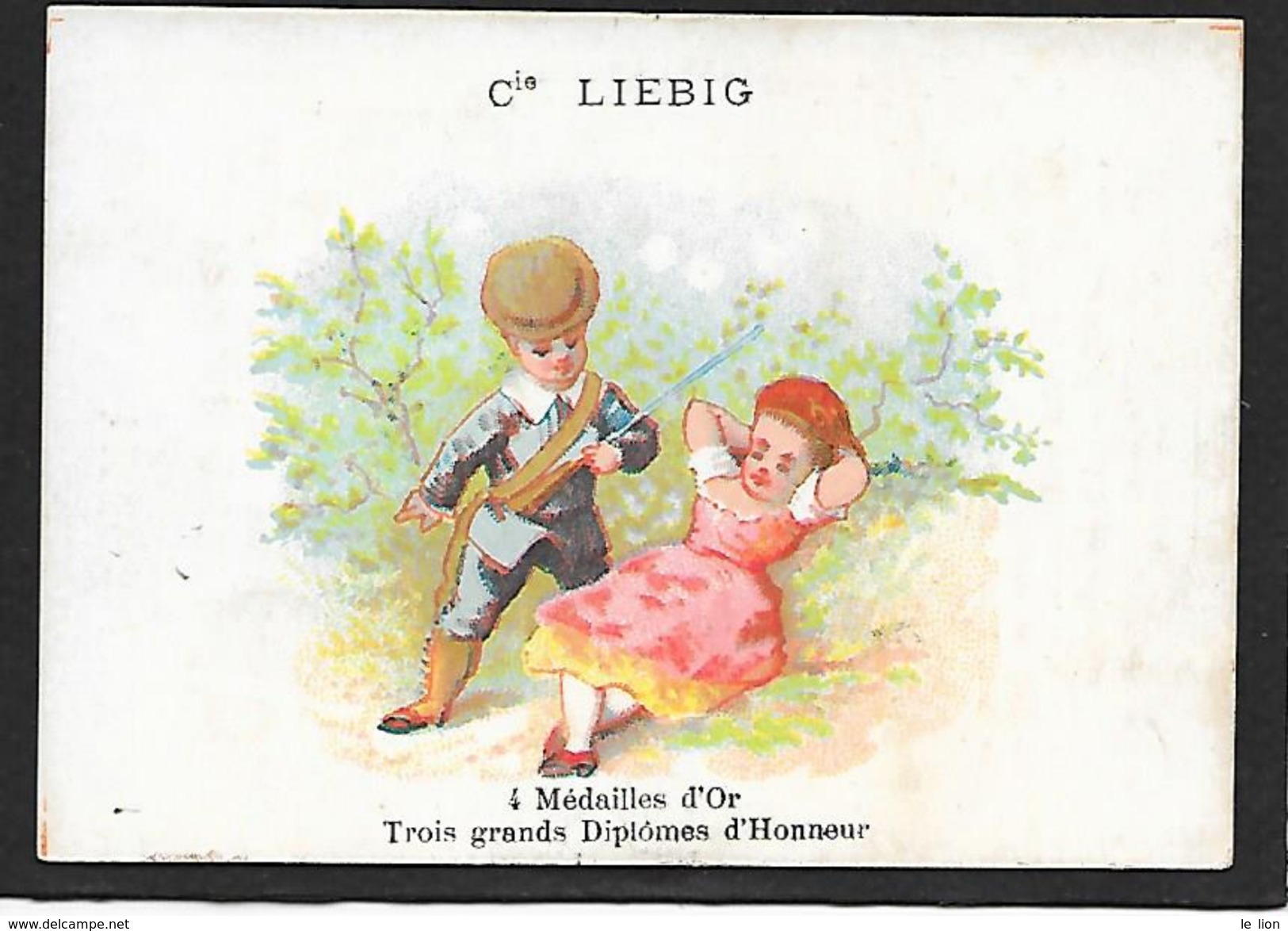 Chromo Liebig S17 B-cacciatore Guarda Bimba Che Dorme - R4 - PERFETTA 1872/73 - Liebig