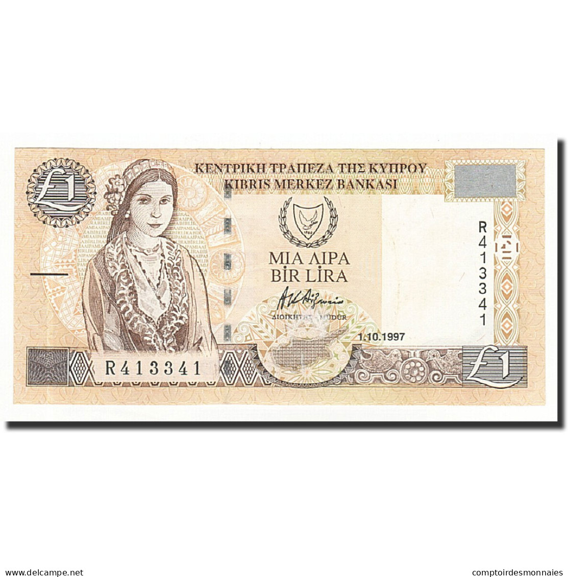 Billet, Chypre, 1 Pound, 1997-10-01, KM:60a, SPL+ - Cyprus