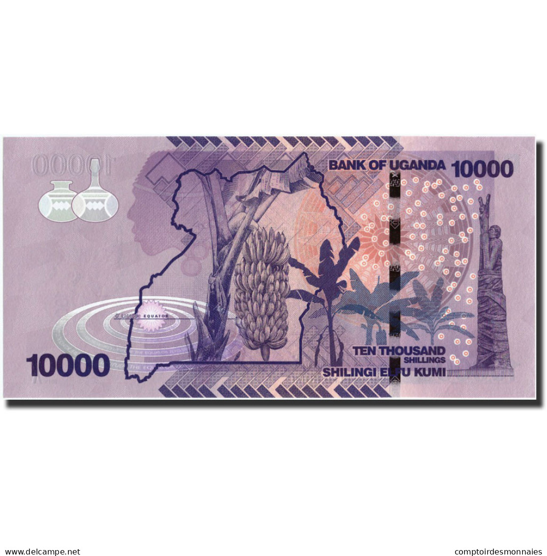 Billet, Uganda, 10,000 Shillings, 2013, 2013, KM:52b, NEUF - Ouganda