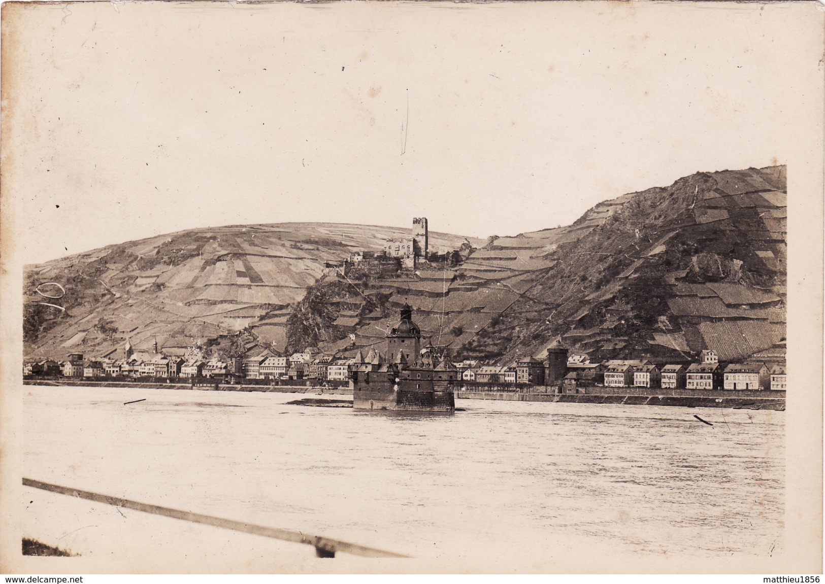 Foto 1921 Die Pfalz Im Rhein Bei Kaub - Ansicht (A173) - Kaub