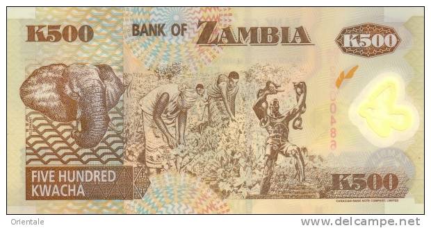 ZAMBIA P. 43b 500 Z 2003 UNC - Zambia