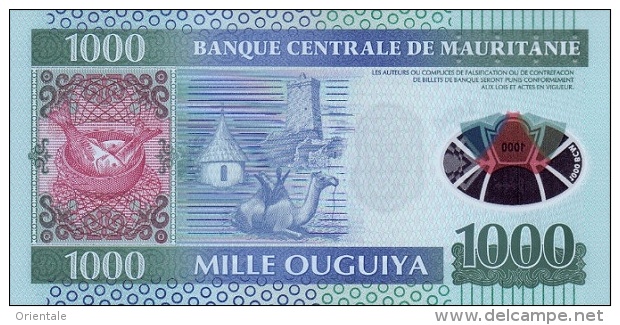 MAURITANIA P. 19 1000 O 2014 UNC - Mauritanië