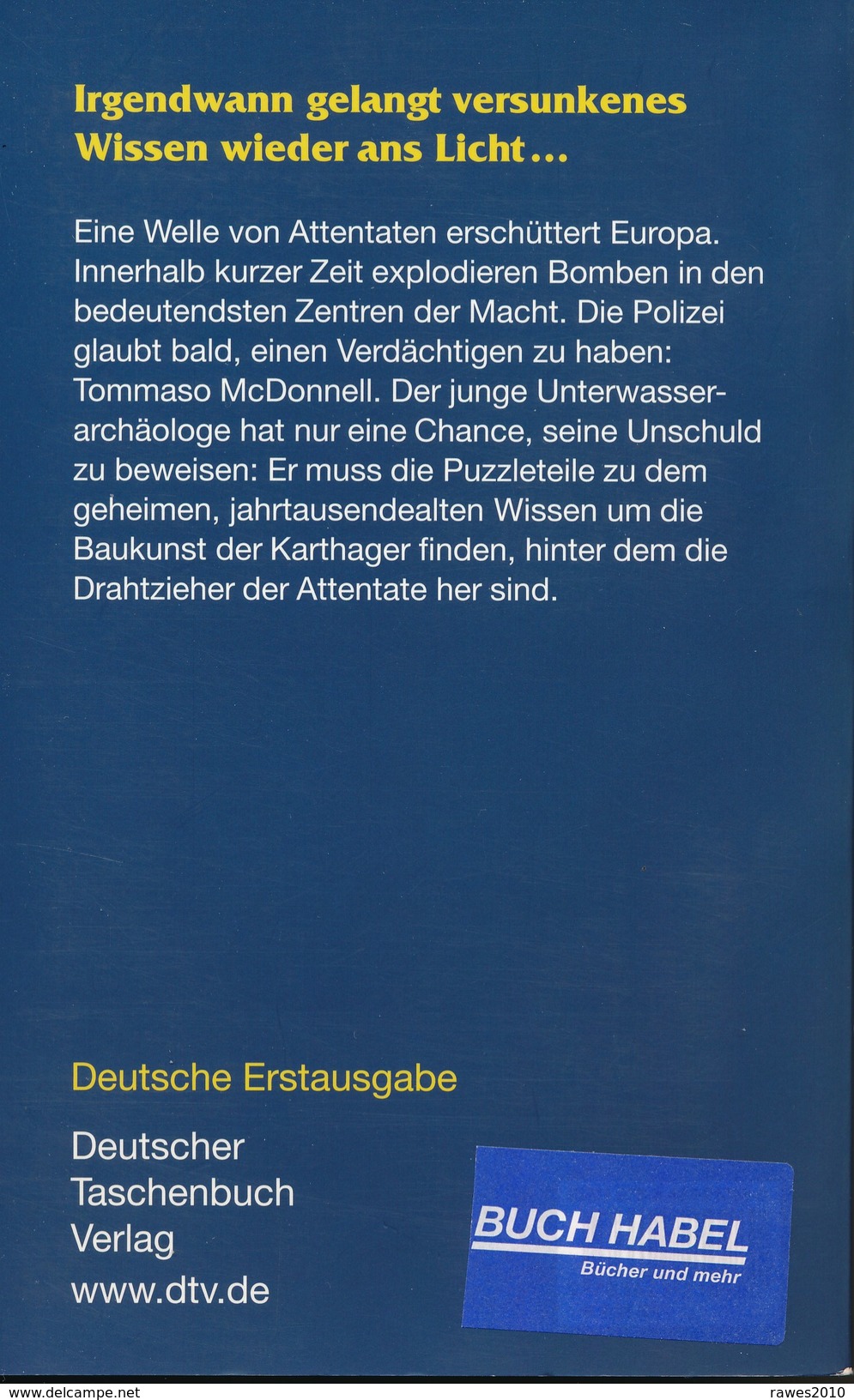 Taschenbuch: Denis Lepee: Der Carthago Code Thriller Deutscher Taschenbuch Verlag 2008 - Thriller