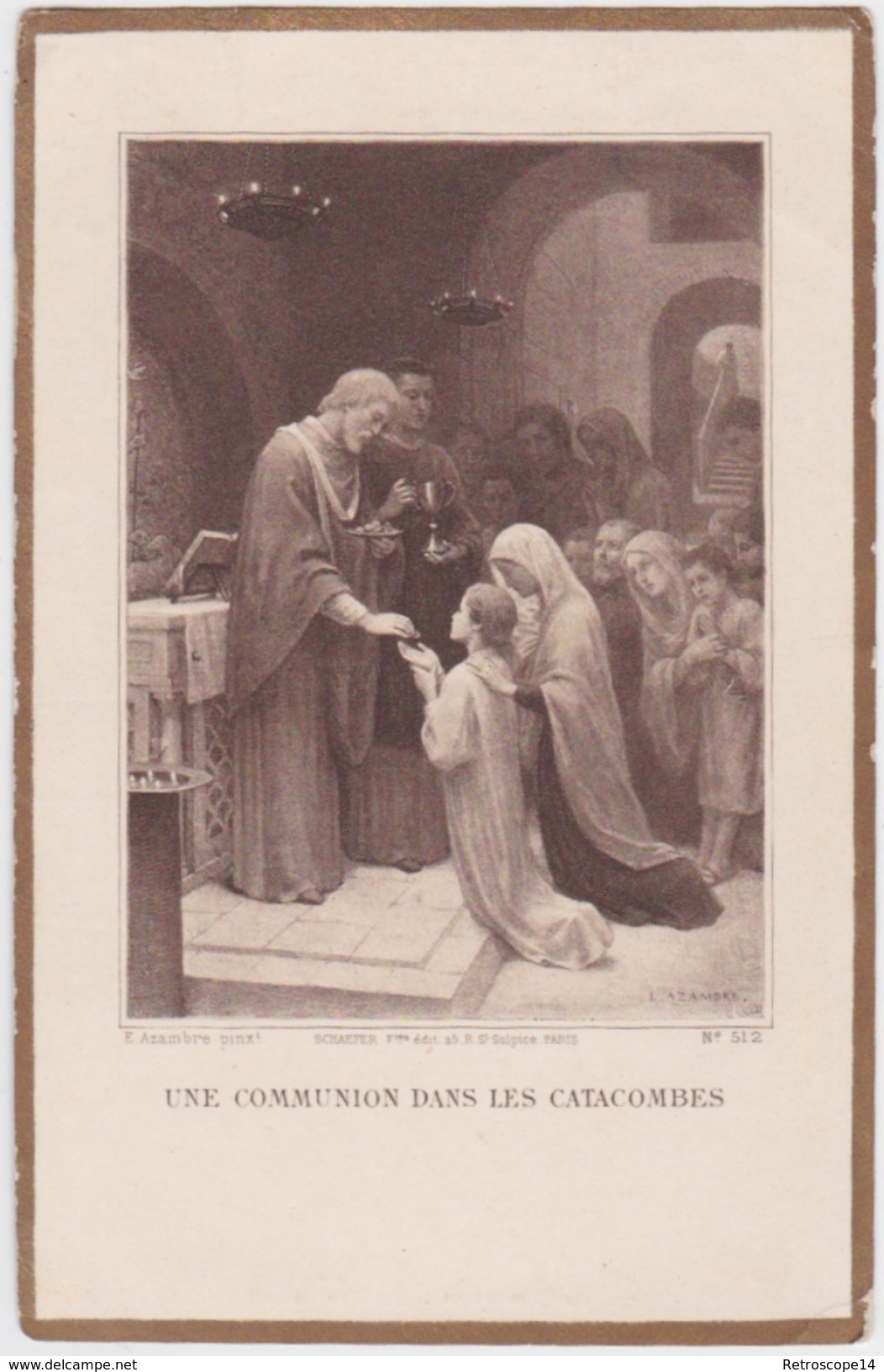 Magdeleine Et Elisabeth De MOUGINS ROQUEFORT, Communion, 1909, SAN REMO (Italie). ETIENNE AZAMBRE - Communion