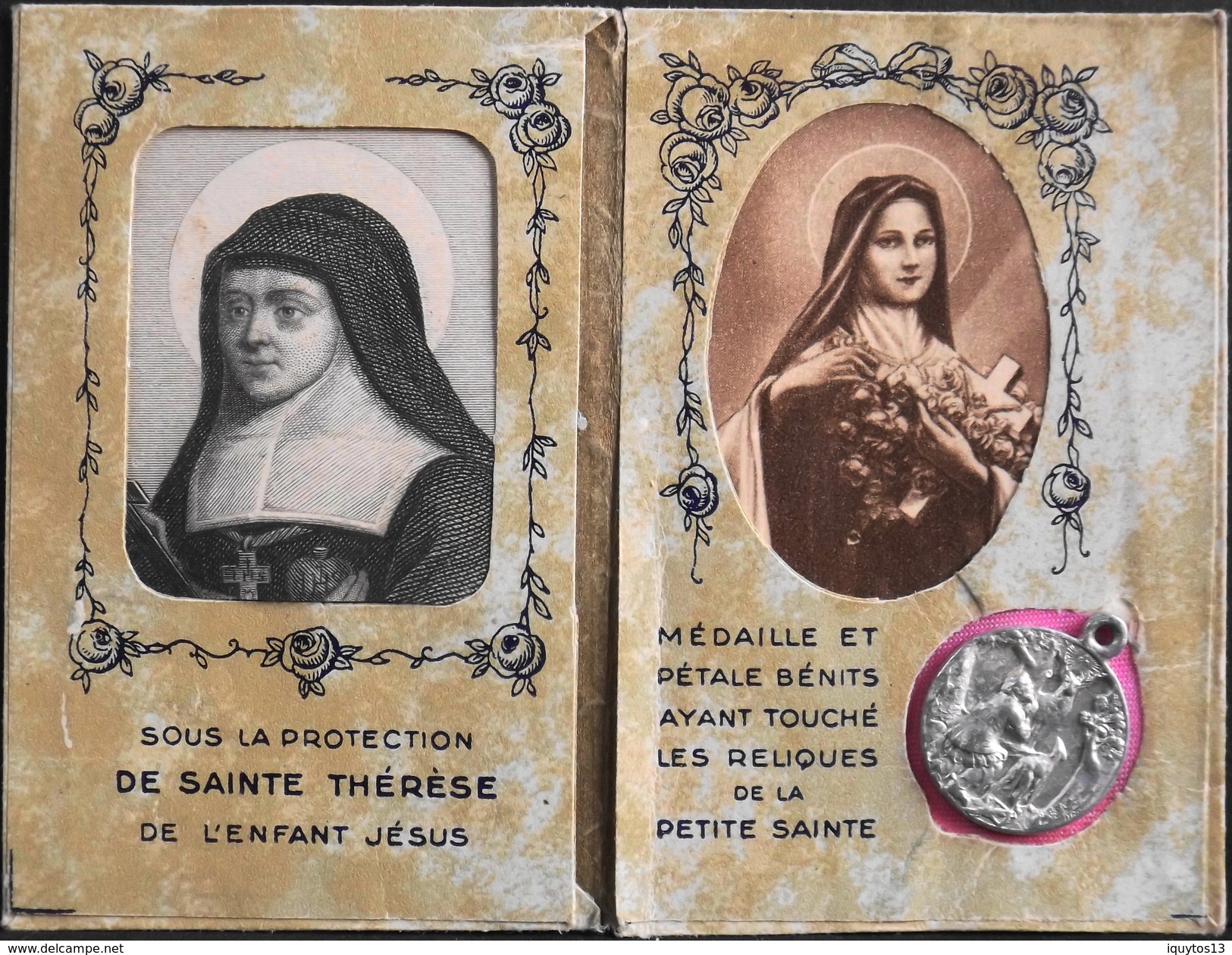 SOUVENIR Reconnaisant Des ORPHELINS APPRENTIS D'AUTEUIL - Carnet De Photos De Ste-Thérèse Et Médaille Bénit - TBE - Religion & Esotérisme