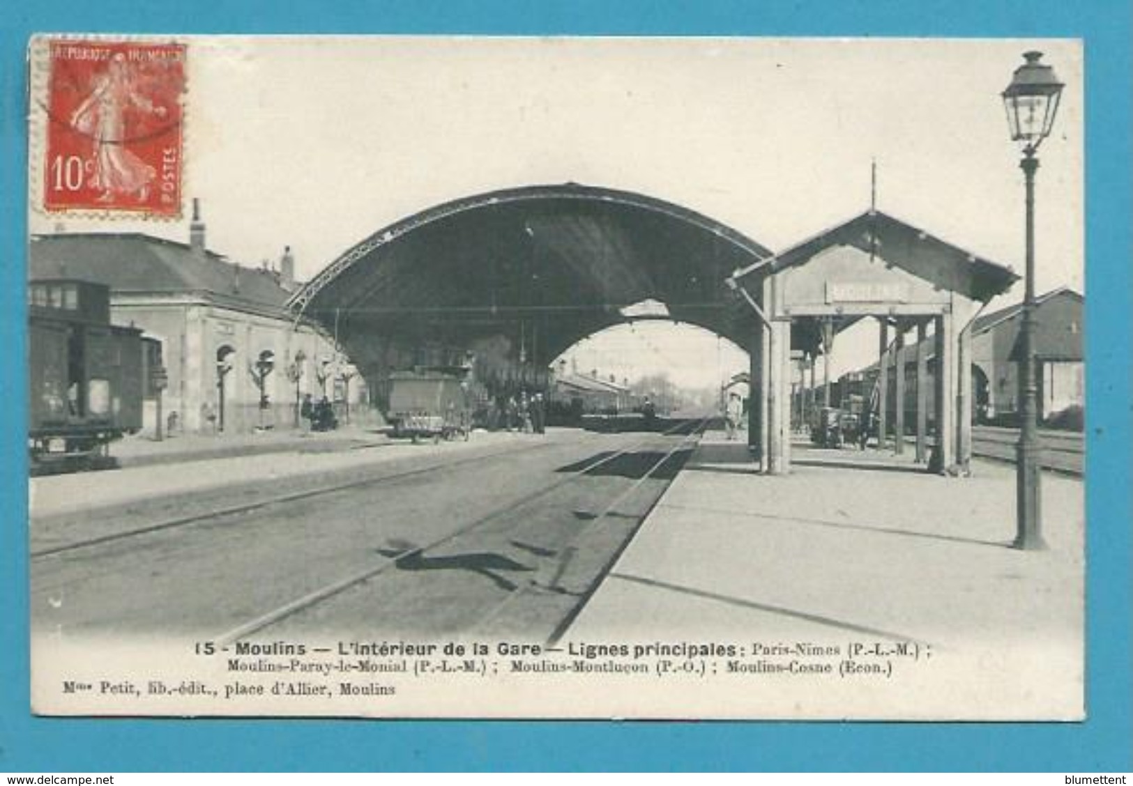 CPA 15 - Chemin De Fer L'intérieur De La Gare MOULINS 03 - Moulins