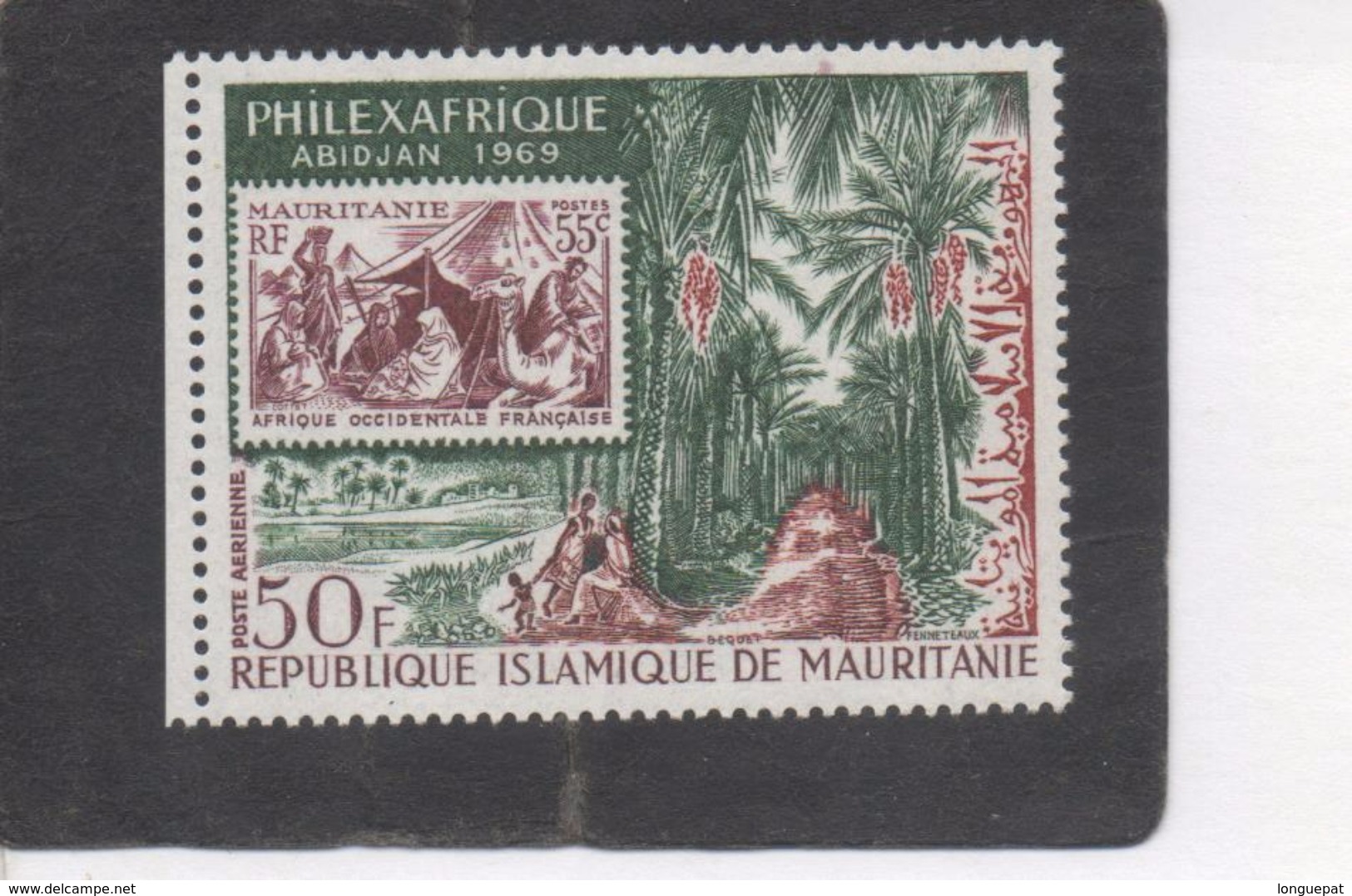 MAURITANIE -"Philexafrique" - Exposition Philatélique à Abidjan - Timbre Sur Timbre - - Mauritanië (1960-...)