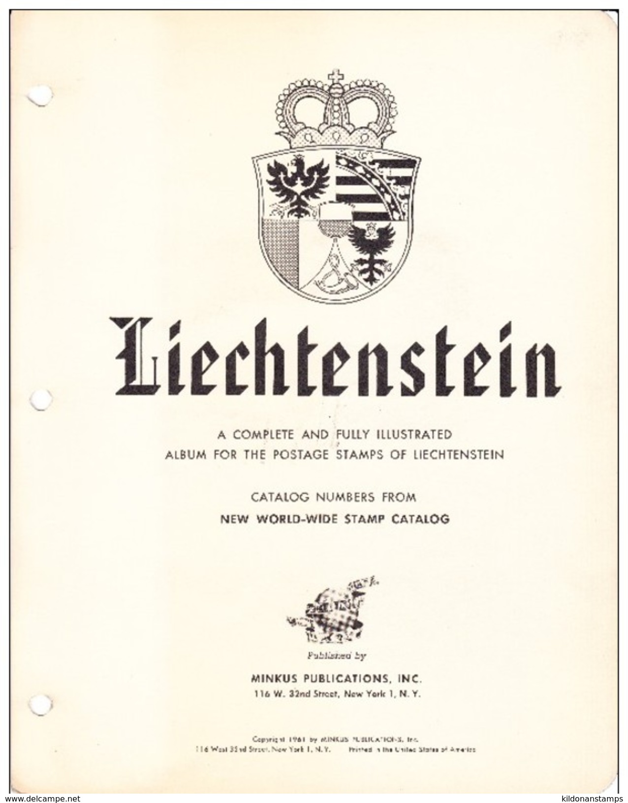 Liechtenstein 1912-66 Cancelled Collection, Minkus Album & Pages, Sc# See Notes - Collections