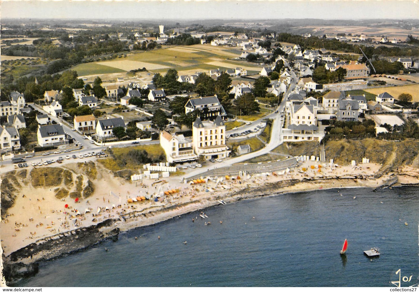 29-LE POULDU- LA PLAGE VUE AERIENNE - Le Pouldu